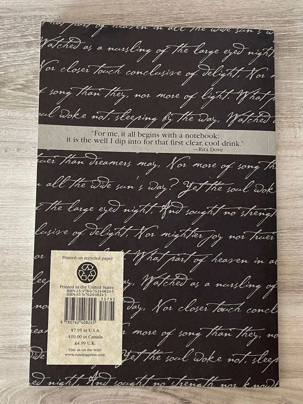 The Poets Notebook by David Stanford Burr 2000